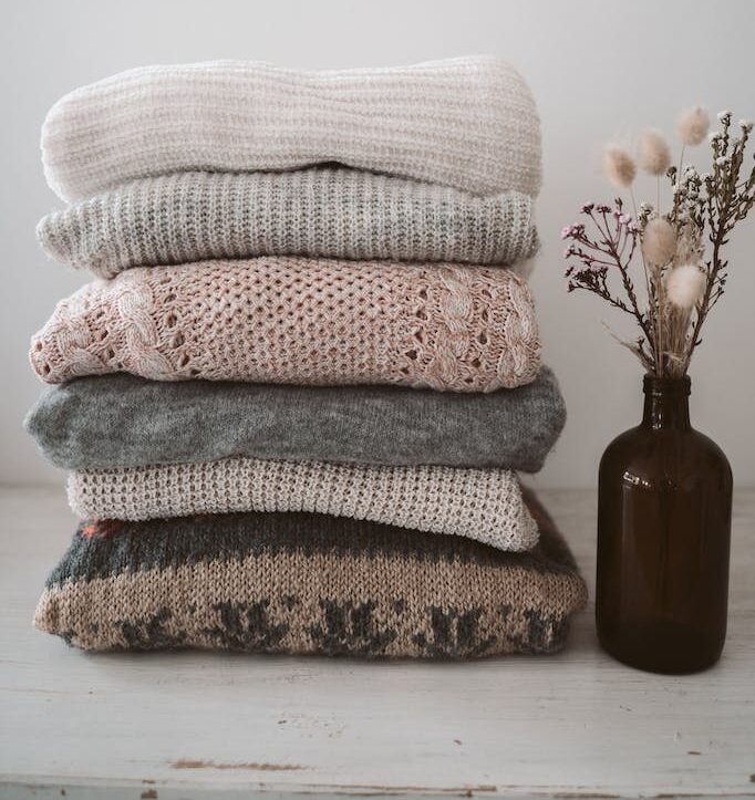 Folded Knitted Sweaters